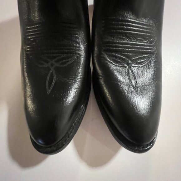 BRAND NEW DAN POST BLACK LEATHER BOOTS.  STYLE 2110R.  SIZE-11D - Picture 6 of 7